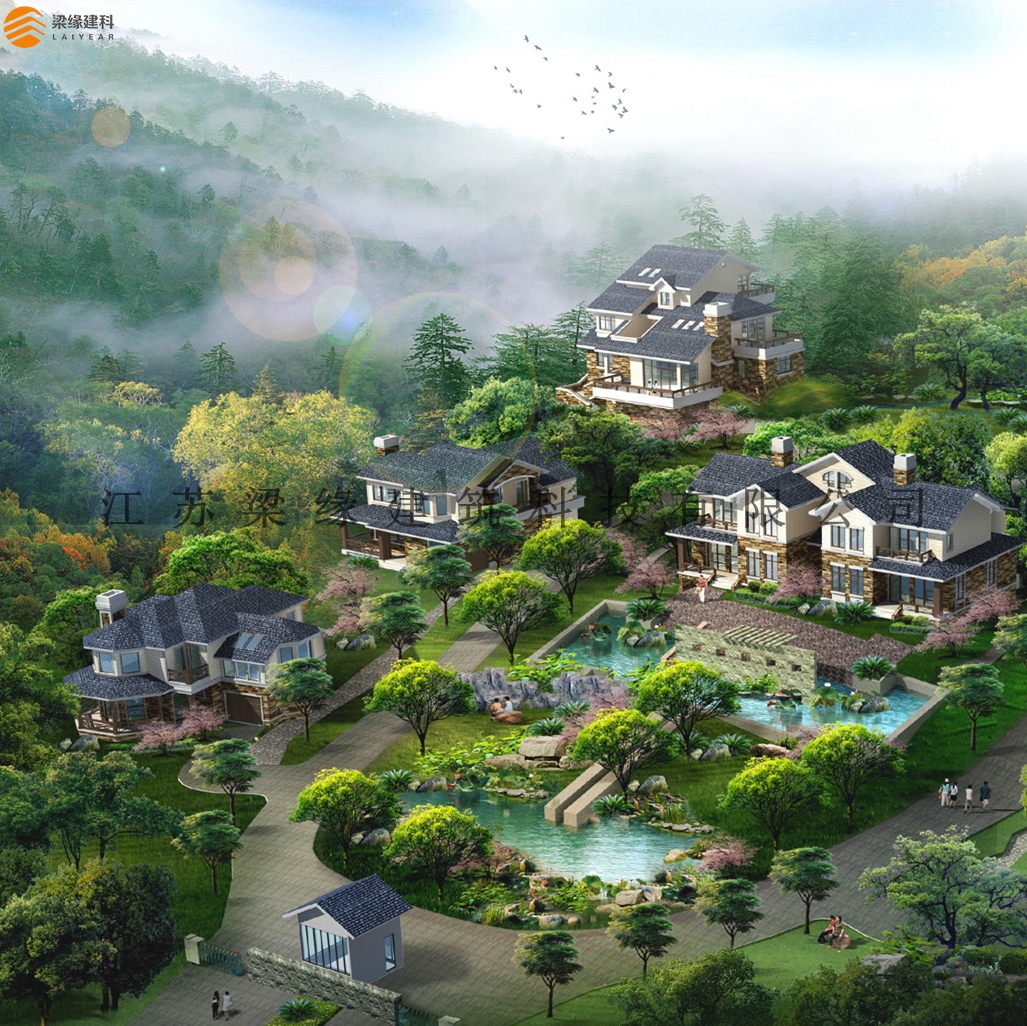 洛陽鶴鳴峽木結構度假别墅